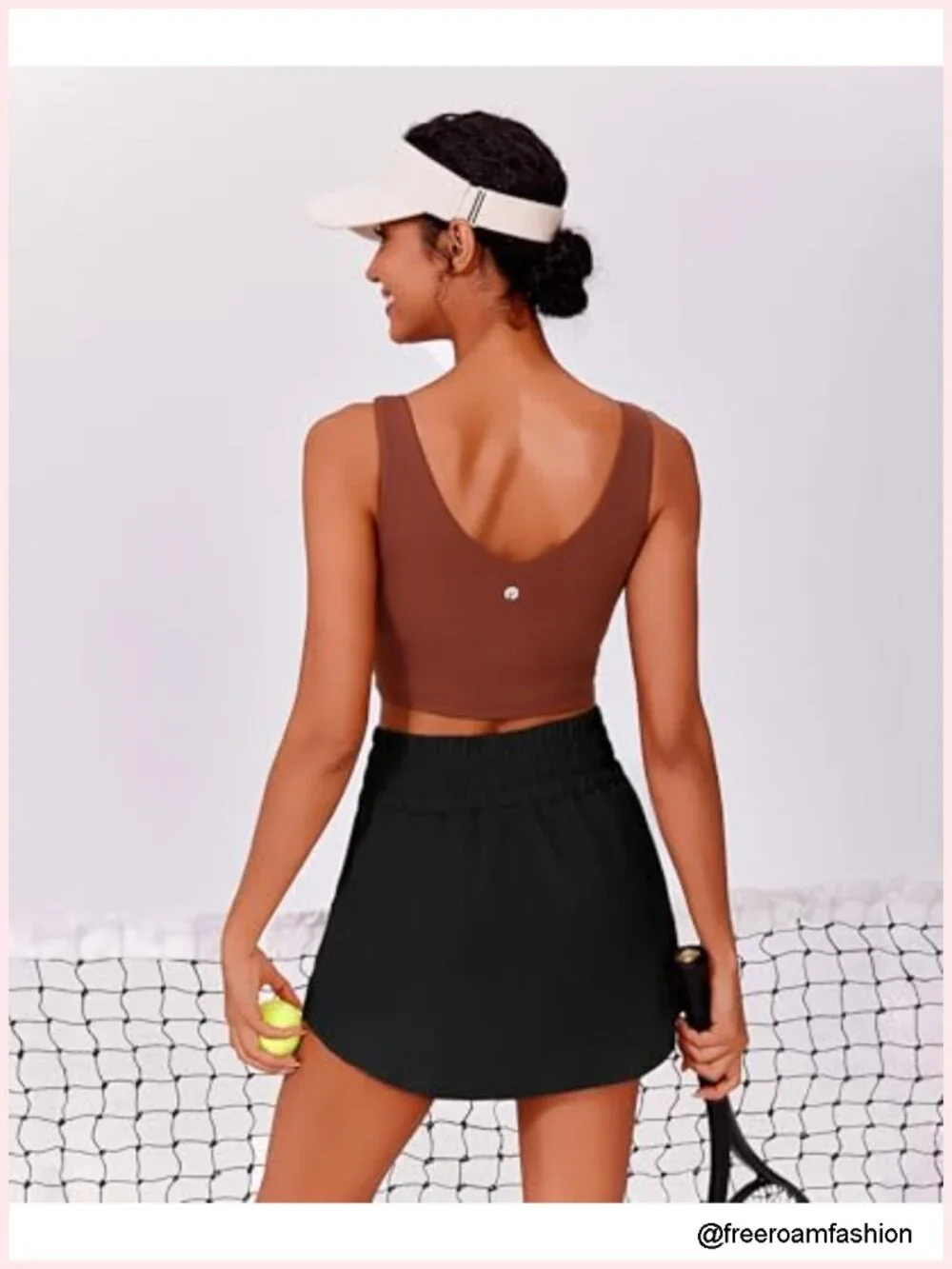 Golf Skort High Waisted Tummy Control with Built-in Shorts & Pockets Quick Dry